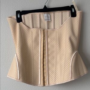 NWOT Vitalatex Italy Nude Corset Trainer Small Latex Blend size large shapewear